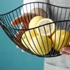 Mutfak Depolama Yaratıcı Düzensiz Masaüstü Meyve Sepeti Demir Atıştırmalıklar Şeker Drenci Plakası Organizatör Beyaz L