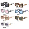 Óculos de sol moda retângulo para mulheres homens na moda 90s moldura quadrada óculos de sol retro tons