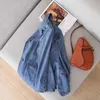 new2023spring Autumn Vintage Suit Women Jeans Jacket Casual Tops Loose Short Denim Blazer Outwear Female Cowboy Basic Coat R1800 a0AH#