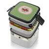 Servies Delphi Aardbei Service Bento Box Lunch Thermische Container 2 Laags Gezond Pjo Percy