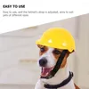 Vêtements de chien en plastique nouveauté couvre-chef chat chapeau de sécurité pour animaux de compagnie Cosplay