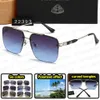 Designer Luxury Fashion Maybachs Sunglasses toprb 22393 fashion sunglasses millionaire square rimless frames travel outdoor Gray brown blue polarized lenses