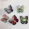 Pins broches nieuw ontworpen kleurrijke vlinderbroche voor vrouwen en meisjes romantische zoete dazzle bloem vlinderbroche broche luxe sieraden y240329