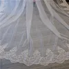 wholesale Sequins Lace Cathedral Wedding Veils with Comb Sexy wedding accories Velo de novia Bride Bridal veils p0Rw#