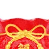 Vasos cerâmica bolsa vermelha bolsa estátua vaso de flor tradicional artesanal 12.7x10.5x8.5cm primavera festival ornamento para sala de estar versátil