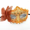 Party Supplies Mardi Gras Mask Halloween With Holding Masquerade For Prom