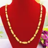 Kedjor Luxury Men's Necklace 14K Gold Chain Jewelry for Wedding Engagement Anniversary Gift Yellow Bead Male275C