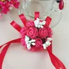 1PCS Bride Wedding Regulowane WIDB Rose Druhna Kwiatowy ręczny nadgarstek Bracelets Corsage Party Ceremy Prom FR Decor P72a#