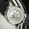 AP Iconic Наручные часы Royal Oak Offshore Series Box Сертификат 42 мм Автоматические механические мужские часы 15720ST