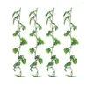 Decorative Flowers Durable Faux Vine Decoration Realistic Artificial Green Garlands For Home Wedding Garden Decor Indoor/outdoor Wall