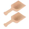Zestawy naczyń stołowych drewniana łyżka: 2PCS Małe kąpiel solą łyżkę kuchenną na Candy przyprawy impreza