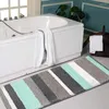 Tapis de bain tapis de salle de bain tapis de douche en microfibre Extra doux et absorbant antidérapant lavable en Machine séchage rapide