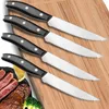 Dijkartikelen Sets Steak Knives Set van 4 zeer resistent en duurzaam roestvrij staal gekarteld mes scherp dinerbrood