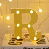 Decoratieve beeldjes alfabet licht Engelse letters hangende lichtgevende kunststof LED-lamp bruiloft huisdecoratie