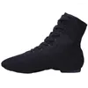 Scarpe da ballo Sneakers alte da donna Suole morbide per interni Tela Salsa Jazz Ballo da sala Donna