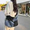 Sac à main Vintage fourre-tout pour femmes, sac à main léger avec poignée supérieure, grande capacité, messager rétro en Denim, épaule voyage travail