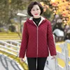 2022 New Autumn Winter Middle-Aged Elderly Mothers Female Keep Warm Down Cott Jacket Add Veet Short Hooded Ladies Coat y9Ck#