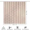 Cortinas de chuveiro rosa pétala impressa cortina moderna antiderrapante tapete impermeável poliéster decoração de casa 180x180