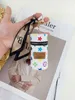 Designer Letter Afdrukken Keychain Wallet Keyring Fashion Turne hanger autoketen Charm Bucket Bag Bloem Mini Coin Holder Keychains Bag Trinket Gifts Accessoires
