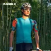 Kurtki rowerowe Inbike 2024 Letnia koszulka rowerowa Męskie krótkie rękawy Szybkie suszenie koszuli rowerowe z 3 kieszeniami i Full Zip MTB Clothing24329