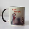 Mugs Frosted Zombie Transforming Heat Changing Color Mug Tea Cups Surprised Gift Drop