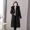 2023 New Winter Jacket Parkas Women Fur Collar Hooded Thicke Down Cott Jacket Middle-Aged Female Coat Mother Warm Lg Outwear t94e#