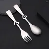 Coffee Scoops Stainless Steel Stirring Spoon Dessert Ice Cream Scoop Creative Heart-shaped Teaspoon Household Children Eat