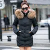 Fi Winterjacke Frauen Big Pelz Gürtel Mit Kapuze Dicke Daunen Parkas X-LG Weibliche Jacke Mantel Schlank Warme Winter Outwear 2019 Neue C2W1 #