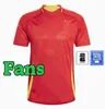 2024 2025 SSPANISHS Jersey Football Jersey National Team Uniform Ferran Canales Ansu Fati Koke Asnsio Asla Pedri Morata Morata Children's Kit Men's Football Shirt