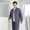 100% Cott Work Clothing For Men Brushed Fabric Welding Suit Factory Workshop Uniform Auto Repair Mechanical Working Coveralls W8J8#