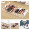 Decorative Plates Transparent Acrylic 6-compartment Sunglasses Storage Display Tray Cabinet Holder Eyewear Case Drawer Organizer