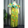 Am030615 verão novo vestido havaiano estampado casual férias borla 736119