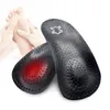 Ортопедические стельки для обуви, для мужчин и женщин, облегчение боли, плоская арочная опора, дышащие кожаные полуподушечки, вставка 240321