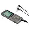 Bols AM FM Radio portable personnelle avec casque Walkman Batterie rechargeable Affichage numérique Stéréo