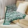 Filtar bohemisk stil stickad filt för soffa och sängdekor kasta varma mjuka kast täcker sängöverdrag hem textil trädgård