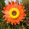 Garden Decorations 1pc Sunflower Windmill Pinwheel Colorful Wind Spinner Stake For Lawn Camping Picnic Decor Home Yard Dekoration