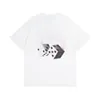 мужская дизайнерская футболка одежда ладони дизайнерские рубашки женские футболки модная аэрозольная краска граффити пара с короткими рукавами главная улица свободная марка Tide Crew Neck yf26