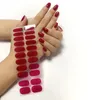 1pc adesivi per smalto in tinta unita involucri per nail art adesivo per unghie semplice fai da te copertura completa tatuaggi autoadesivi salone di manicure nave di goccia