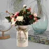 Vases Pot de fleurs Grand seau en fer Vase en métal délicat forgé décor à la maison Po Prop Style rétro arrangeur bureau