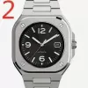 2024 Top-Luxusmarke Bell Herren Business-Freizeituhr Designer-Uhren Quarz-Armbanduhren Ross Edelstahl-Uhrenarmband Armbanduhr BR011