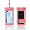 new universal pvc waterproof phone bag swimming floating clean storage bag stylish solid large size cellphone bags