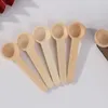 Cucchiai 10 pezzi Mini cucchiaio di miele in legno Stoviglie per la casa Cucina di bambù Condimento Condimento Scoop Chicco di caffè Dessert Cucchiaino