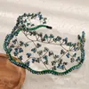 Grampos de cabelo meninas barroco hairband casamento tiaras strass retro nupcial para festa brilho jóias marrige bijoux