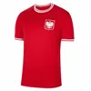 Polands 22 Lewandowski Camisas de futebol Homens Crianças Kit Polonia 2023 Zielinski Milik Zalewski Szymanski Polonês Camisa de Futebol Polen