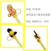 girls princess silicone straw toppers accessories cover charms Reusable Splash Proof drinking dust plug decorative 8mm/10mm straw party