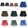 2024 디자이너 반바지 Rhude Shorts Beach Shorts Mens Street Wear Red Blue Black Purple Shorts 가죽 반바지 고급 반바지 미국 크기 : S-XL AB