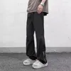 Männer Hosen LUZHEN Stilvolle High Street Wasserdichte Design Casual 2024 Frühling Mode Bein Split Gerade Hosen LZ2202