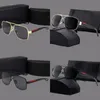 Versatile womens sunglasses designer water silver frame gradient color lenses sunglasses for man UV 400 polarized zonnebril sun glasses cool gift fa0112 H4