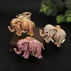 Porte-clés éléphant rose porte-clés pendentif animal porte-clés pour femmes hommes porte-clés de voiture cadeau