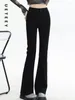 Damen Jeans UETEEY High Waisted Flare Skinny Hose Vintage Hose Y2k Mode 2024 Streetwear Slim Vielseitig Denim Mom